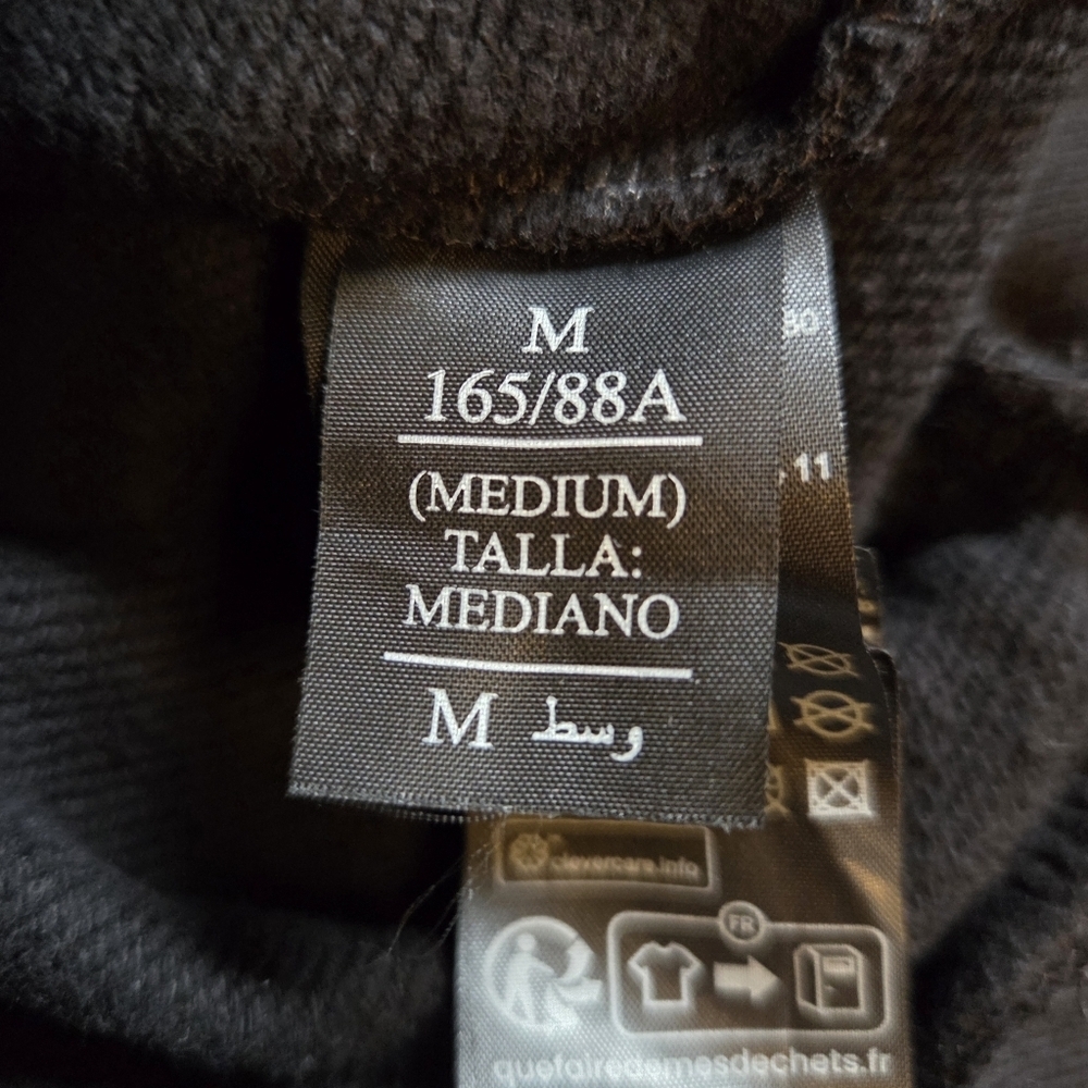 ALLSAINTS Peggy Zip Black Slouch Sleeve Relaxed Fit Sweatshirt Medium - Picture 9 of 11